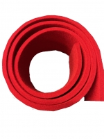 10cm Strip of 9mm Red Check Felt
